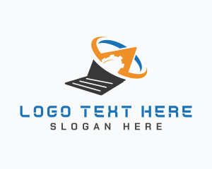 Information Technology - Computer Laptop Monitor logo design