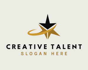Talent - Swoosh Star Talent Agency logo design