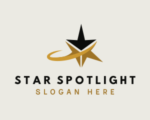 Swoosh Star Talent Agency logo design