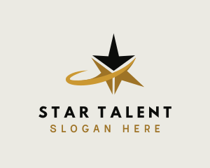 Talent - Swoosh Star Talent Agency logo design