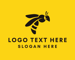 Bee - Organic Bumblebee Hive logo design
