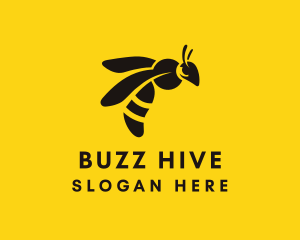 Organic Bumblebee Hive logo design