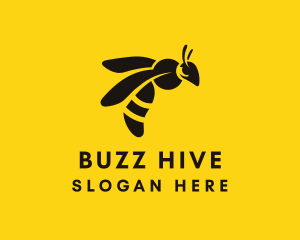 Hive - Organic Bumblebee Hive logo design