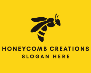 Organic Bumblebee Hive logo design