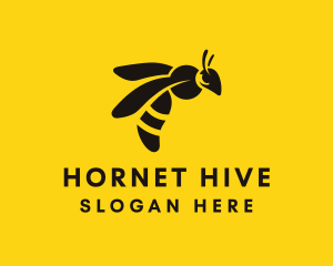 Hornet - Organic Bumblebee Hive logo design