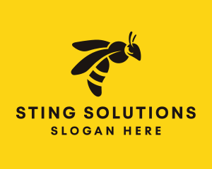 Sting - Organic Bumblebee Hive logo design