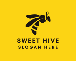 Organic Bumblebee Hive logo design