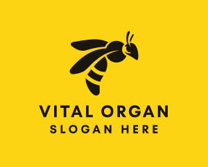 Organic Bumblebee Hive logo design