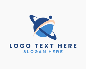 Accounting - Planet Ring Orbit logo design