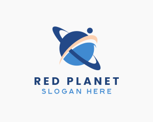 Planet Ring Orbit logo design