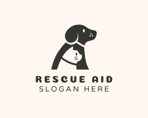 Rescue - Cat Dog Leash Pet logo design