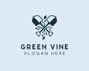 Shovel Vines Landscaping logo design