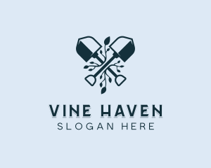 Shovel Vines Landscaping logo design