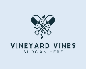 Shovel Vines Landscaping logo design