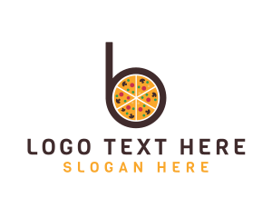 Initial - Pizza Pie B logo design