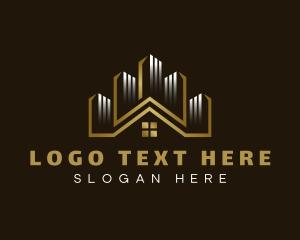 Roofer - House Building Realtor logo design