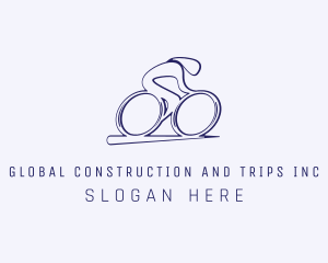 Symbol - Cyclist Olympic Athlete logo design