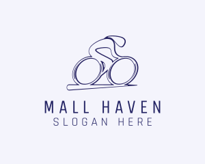 Cyclist Olympic Athlete logo design