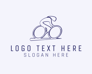 Cyclist Olympic Athlete Logo