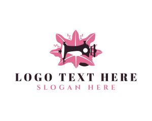 Fashion Designer - Sewing Machine Tailoring logo design