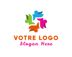 Colorful Human Group Logo