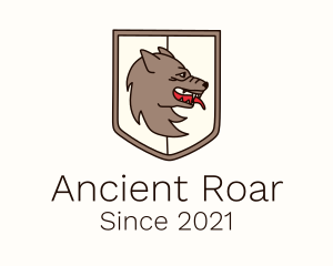 Ancient Wolf Shield logo design