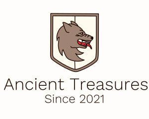 Ancient Wolf Shield logo design