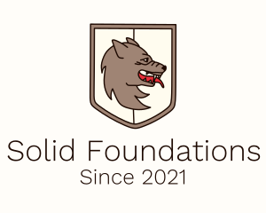 Game Stream - Ancient Wolf Shield logo design