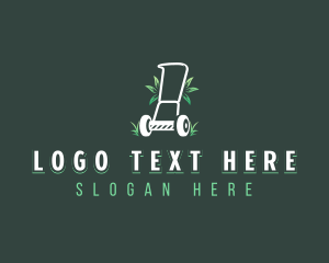 Eco - Mower Gardening Maintenance logo design