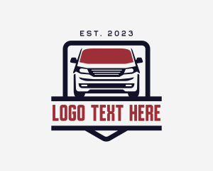 Minivan - SUV Car Transportation logo design