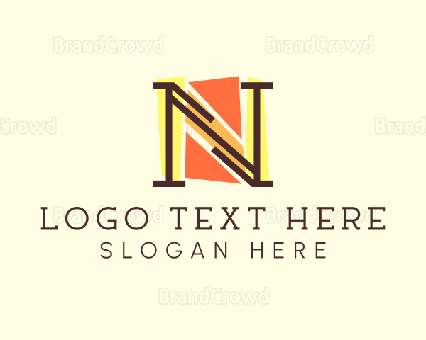 Art Studio Letter N Logo