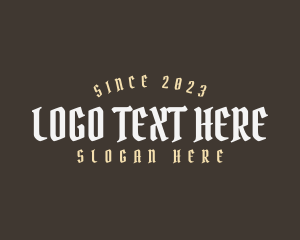 Premium Gothic Streetwear Logo