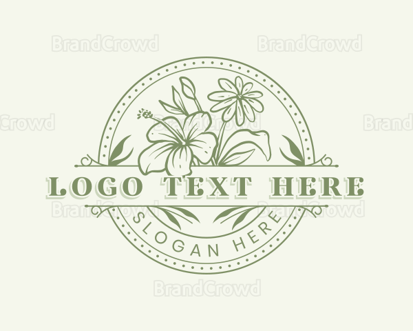 Beautiful Flower Garden Logo