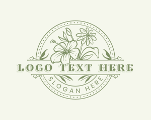 Beautiful - Beautiful Flower Garden logo design