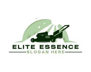 Equipment - Lawn Mower Grass Cleaning logo design
