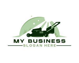 Yard - Lawn Mower Grass Cleaning logo design
