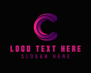 Printing Press - Tech App Letter C logo design