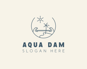 Sea Ocean Beachfront logo design