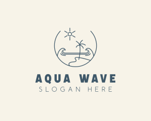 Sea Ocean Beachfront logo design