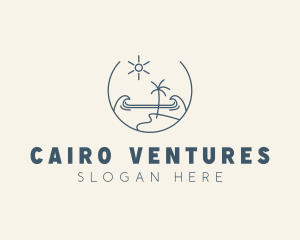 Sea Ocean Beachfront logo design