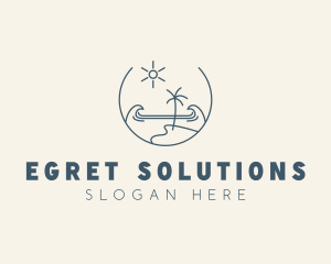 Sea Ocean Beachfront logo design