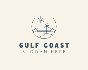 Sea Ocean Beachfront logo design