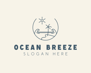 Sea Ocean Beachfront logo design