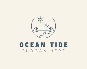 Sea Ocean Beachfront logo design