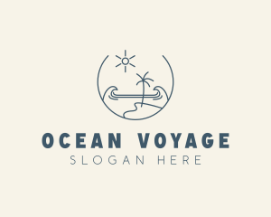 Sea Ocean Beachfront logo design