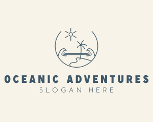 Sea Ocean Beachfront logo design