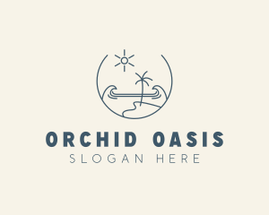 Sea Ocean Beachfront logo design