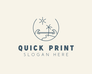 Sea Ocean Beachfront logo design