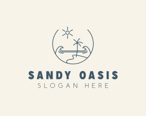 Sea Ocean Beachfront logo design