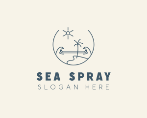 Sea Ocean Beachfront logo design